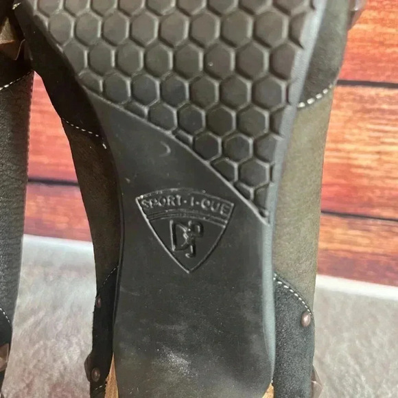 Donald J. Pliner Sport-I-Que Beatrice Muted Black Studded High Heel Pump Shoes - Picture 15 of 16